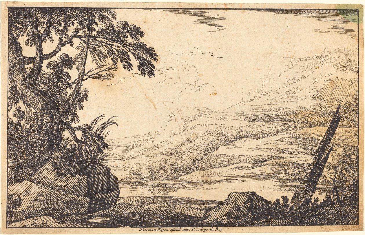 Mountainous Landscape by Laurent de la Hyre