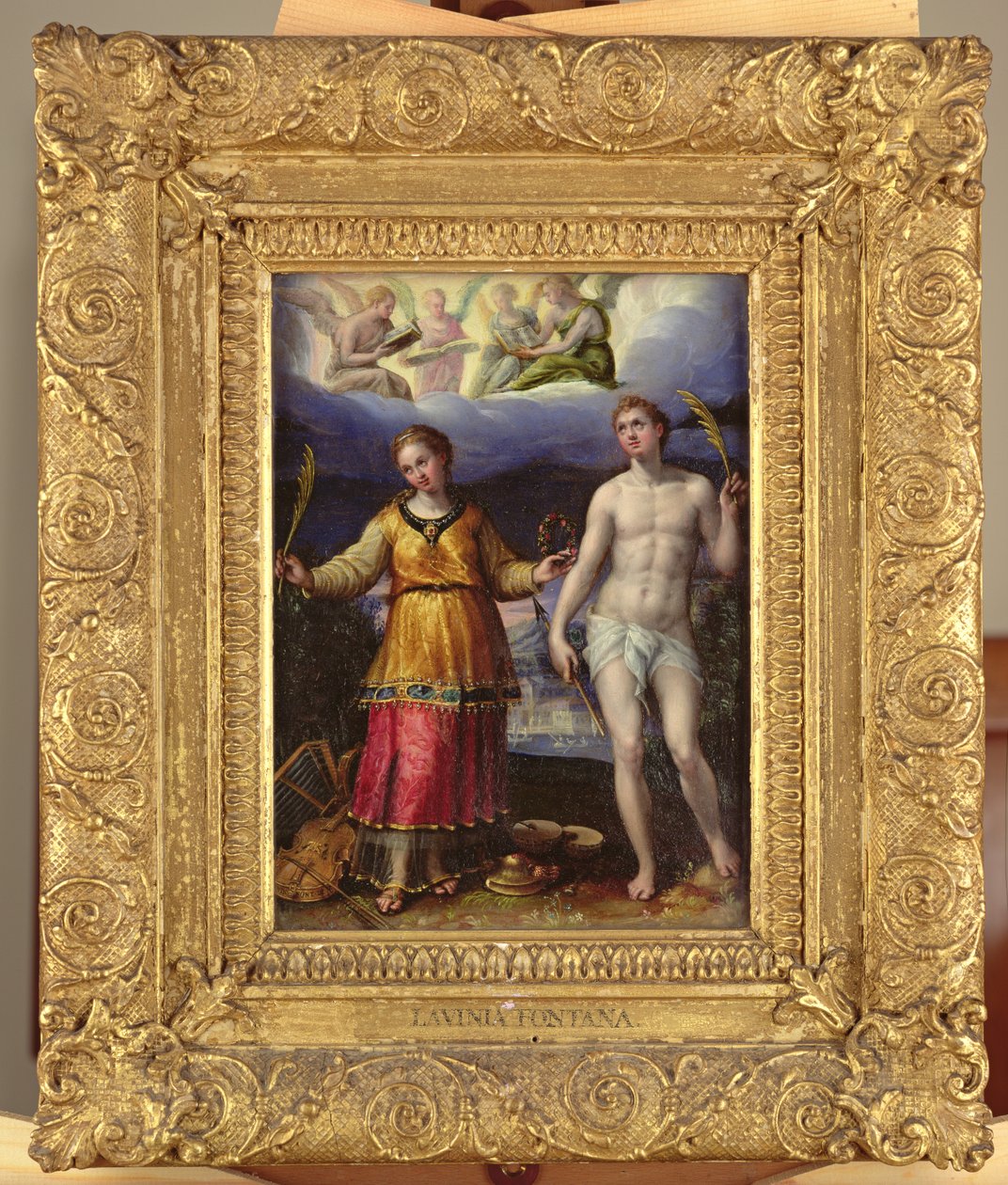 St. Sebastian and St. Cecilia by Lavinia Fontana