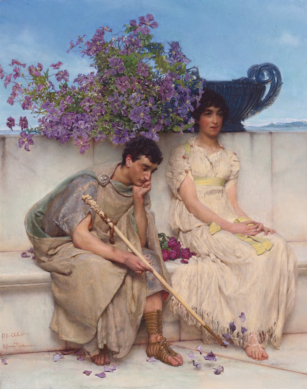 An Eloquent Silence by Lawrence Alma Tadema