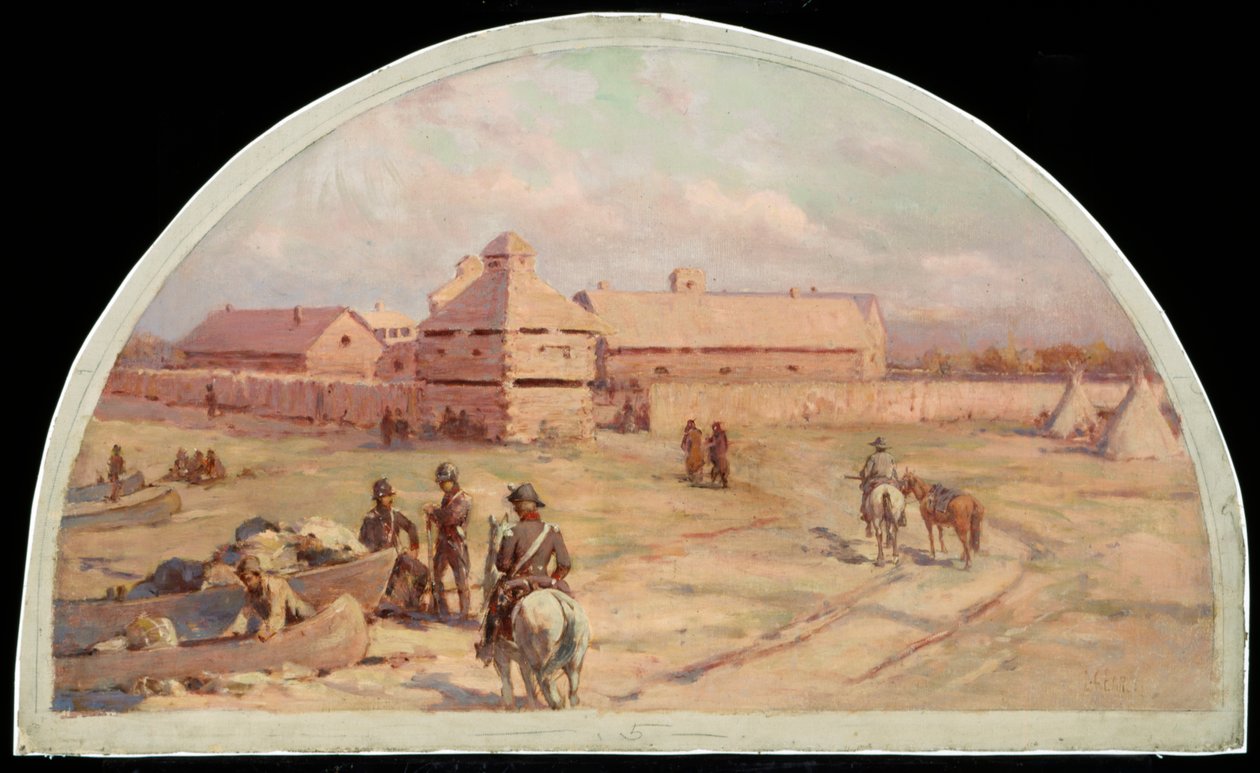 The First Fort Dearborn, 1803, 1900 by Lawrence Carmichael Earle