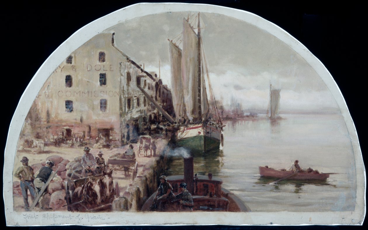 The First Grain Elevator in Chicago, 1838, 1900 by Lawrence Carmichael Earle