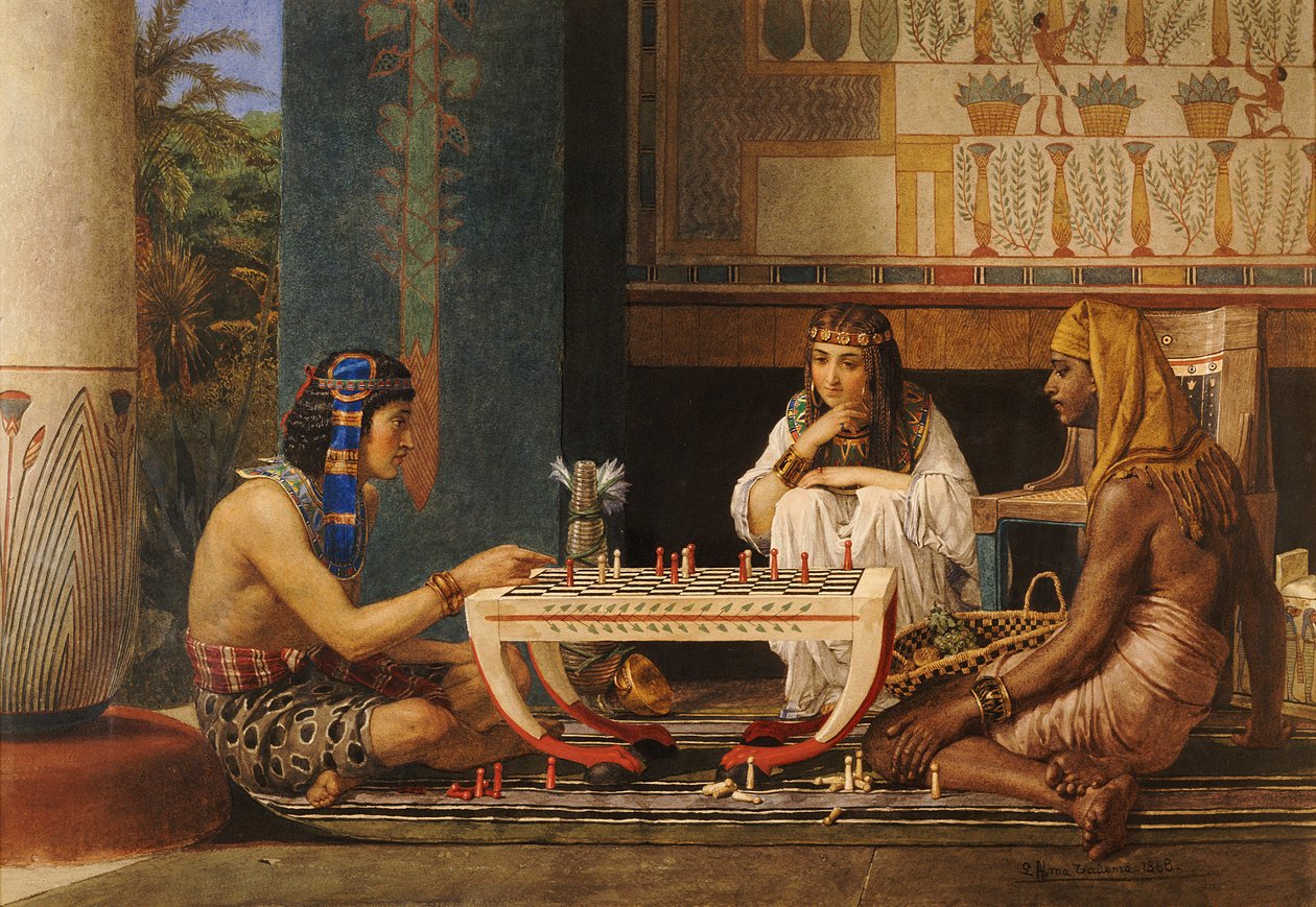 Egyptian Chess Players by Lawrence Alma Tadema