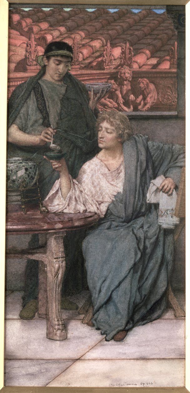 The Roman Wine-Tasters by Lawrence Alma Tadema