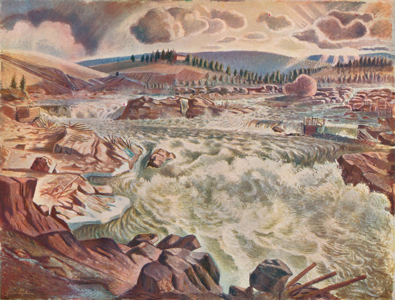Waterfall by Leander Engstrom