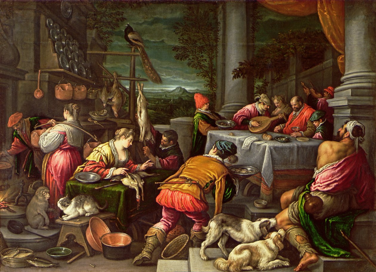 The Rich Man and Lazarus by Leandro da Ponte Bassano