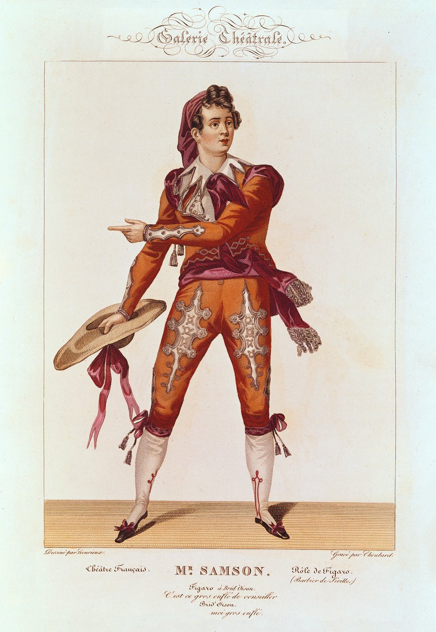 Joseph Isidore Samson in the role of Figaro in 