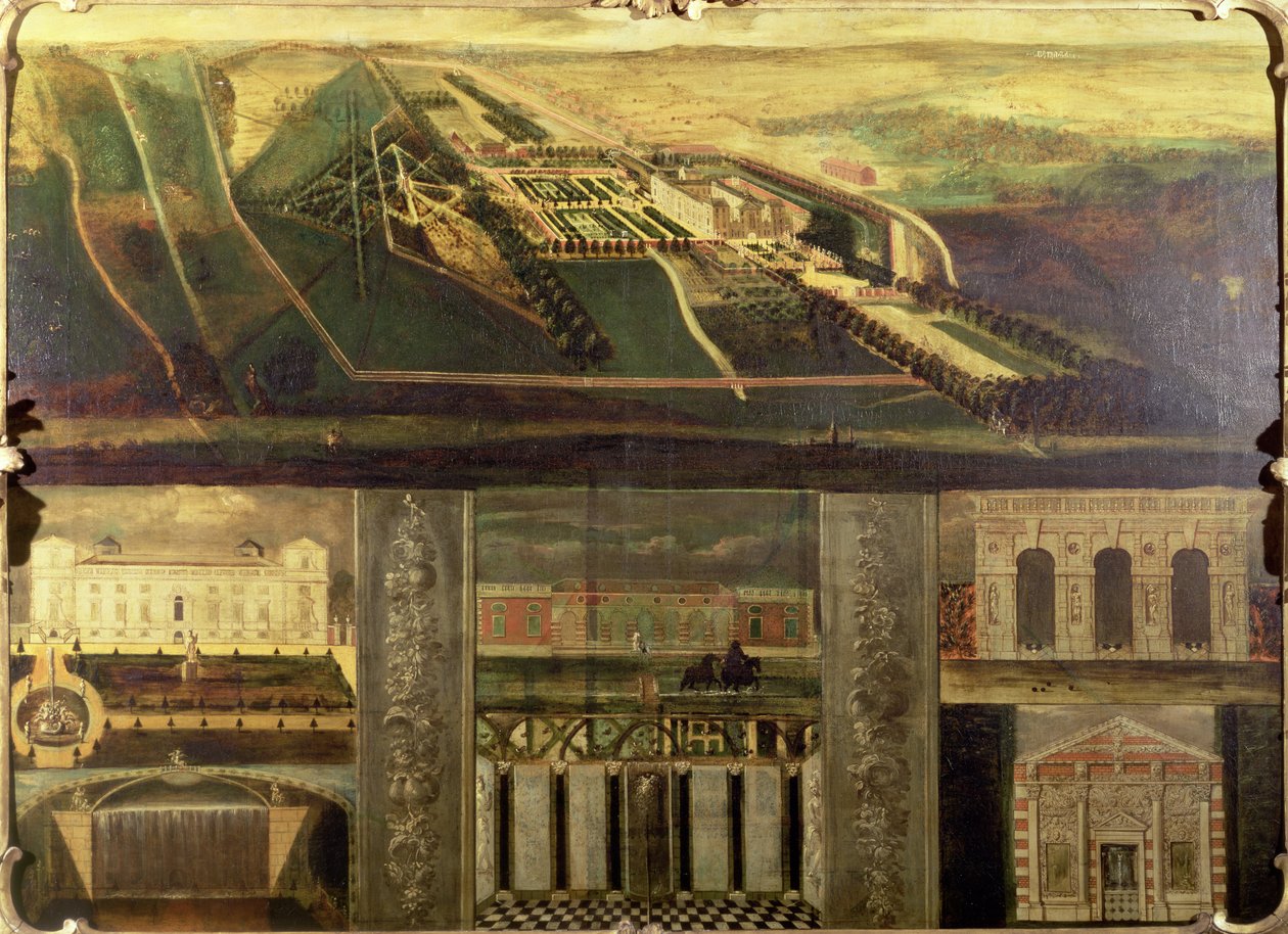 Topographical View of Wilton House by Leendert or Leonard Knijff