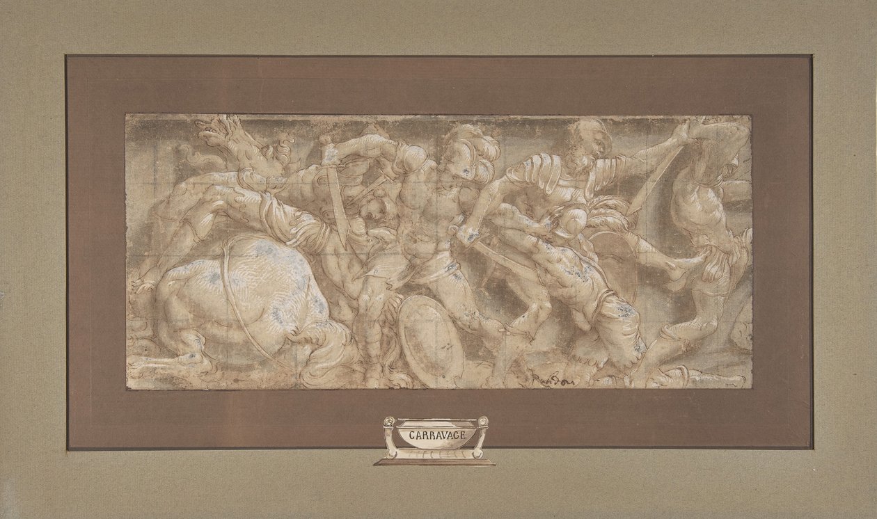 Battle Scene by Lelio Orsi