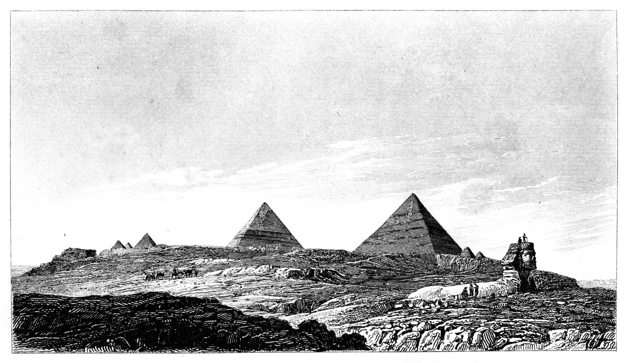 The Pyramids and Sphinx, Giza, Egypt by Lemaitre