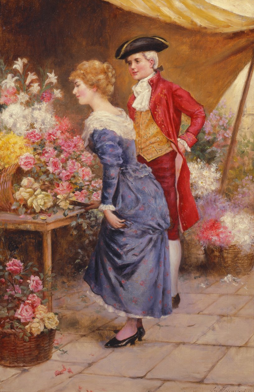 The Flower Stall by Leo Malempre