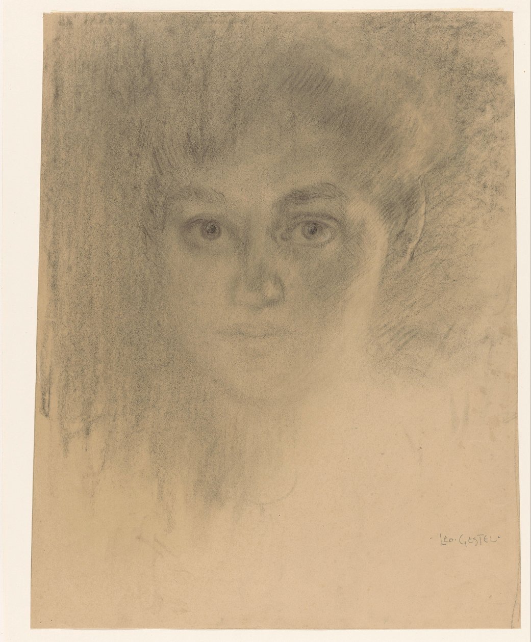 Face of a Woman by Leo Gestel (signed by artist)