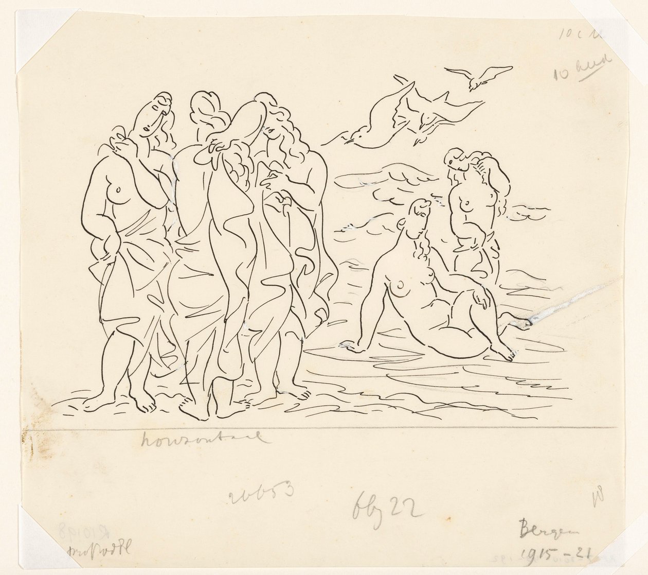 Bathers (Sketch) by Leo Gestel