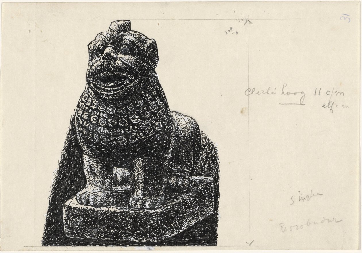 Statue of a Lion by Leo Gestel