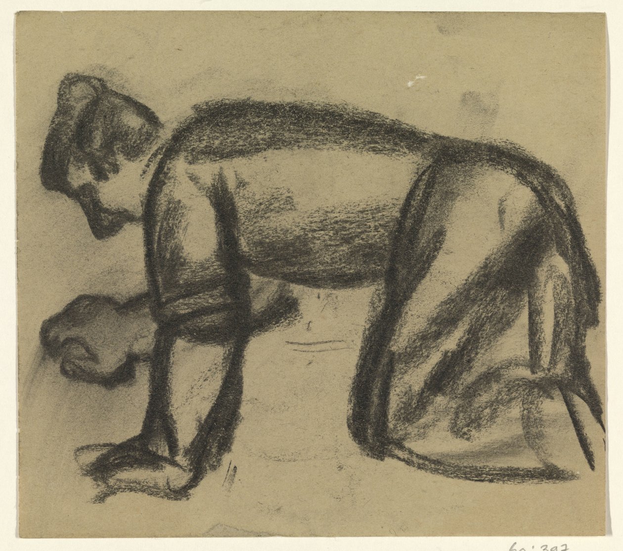 Man on Hands and Knees by Leo Gestel