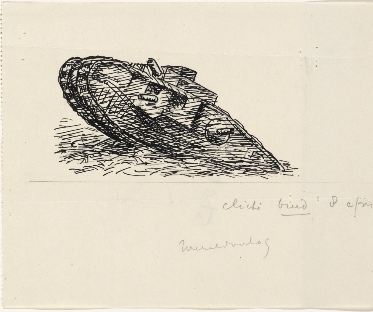 Tank Driving Up a Hill by Leo Gestel
