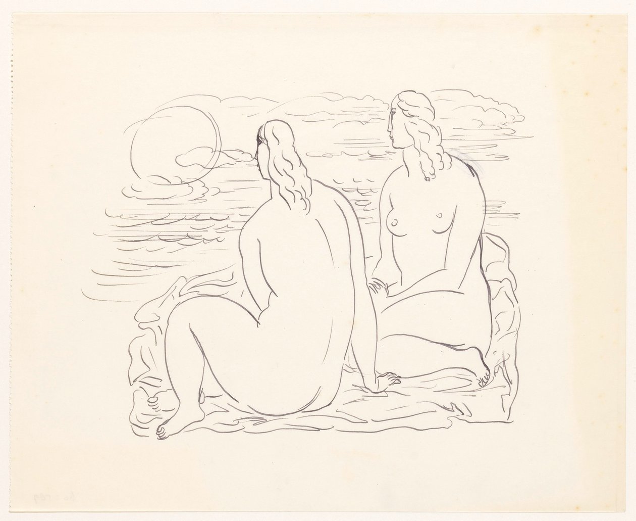 Two Naked Women on the Beach by Leo Gestel