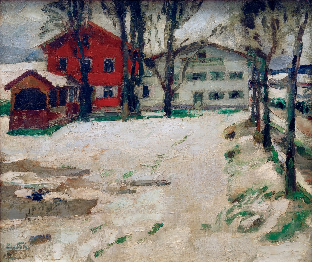Inn in the Snow by Leo Putz