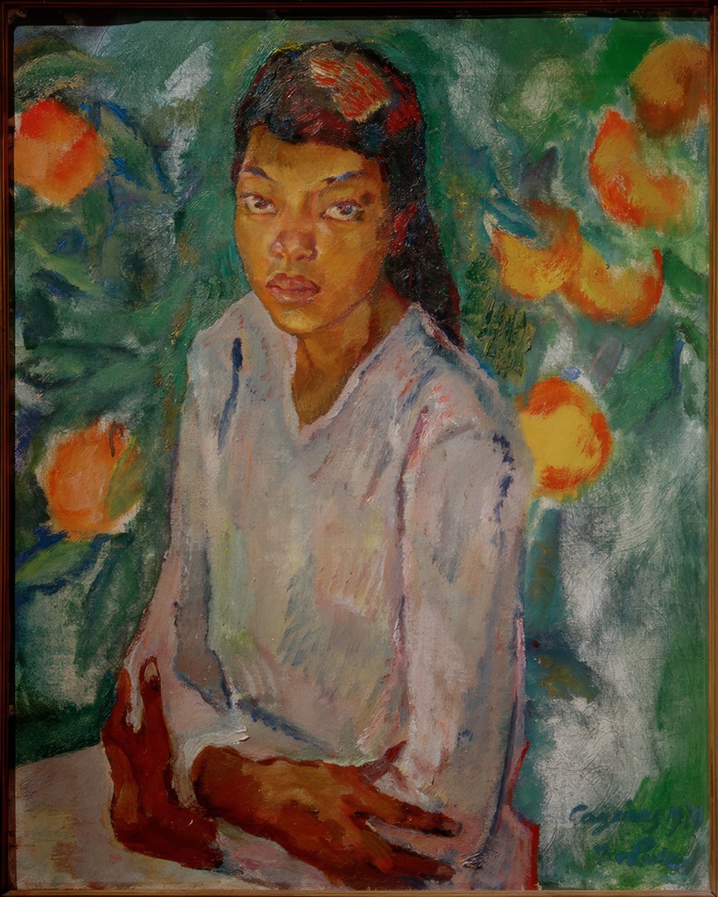 Julia by the Orange Bush by Leo Putz
