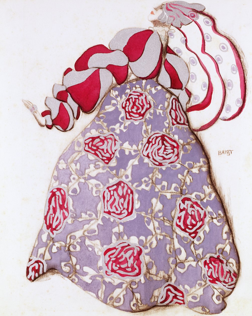 Costume design for the ballet La Legende de Joseph by Leon Bakst