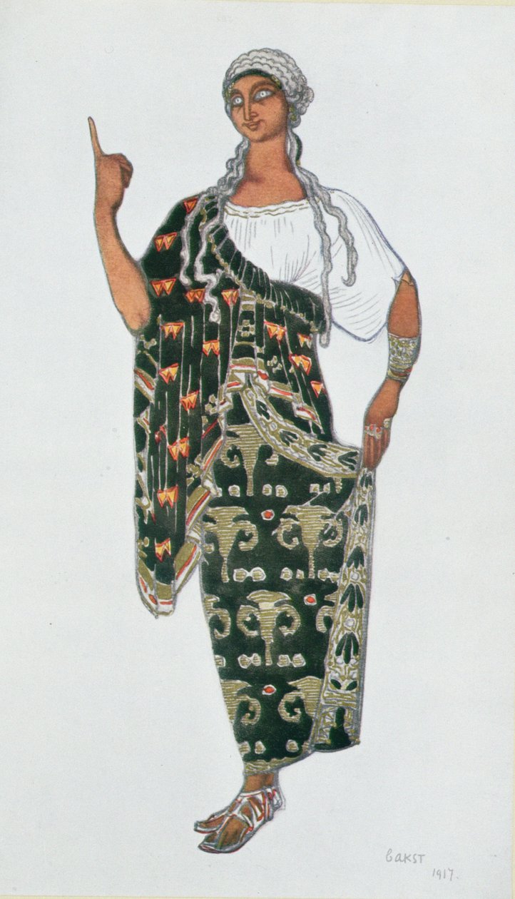 Costume design from Phedre by Leon Bakst