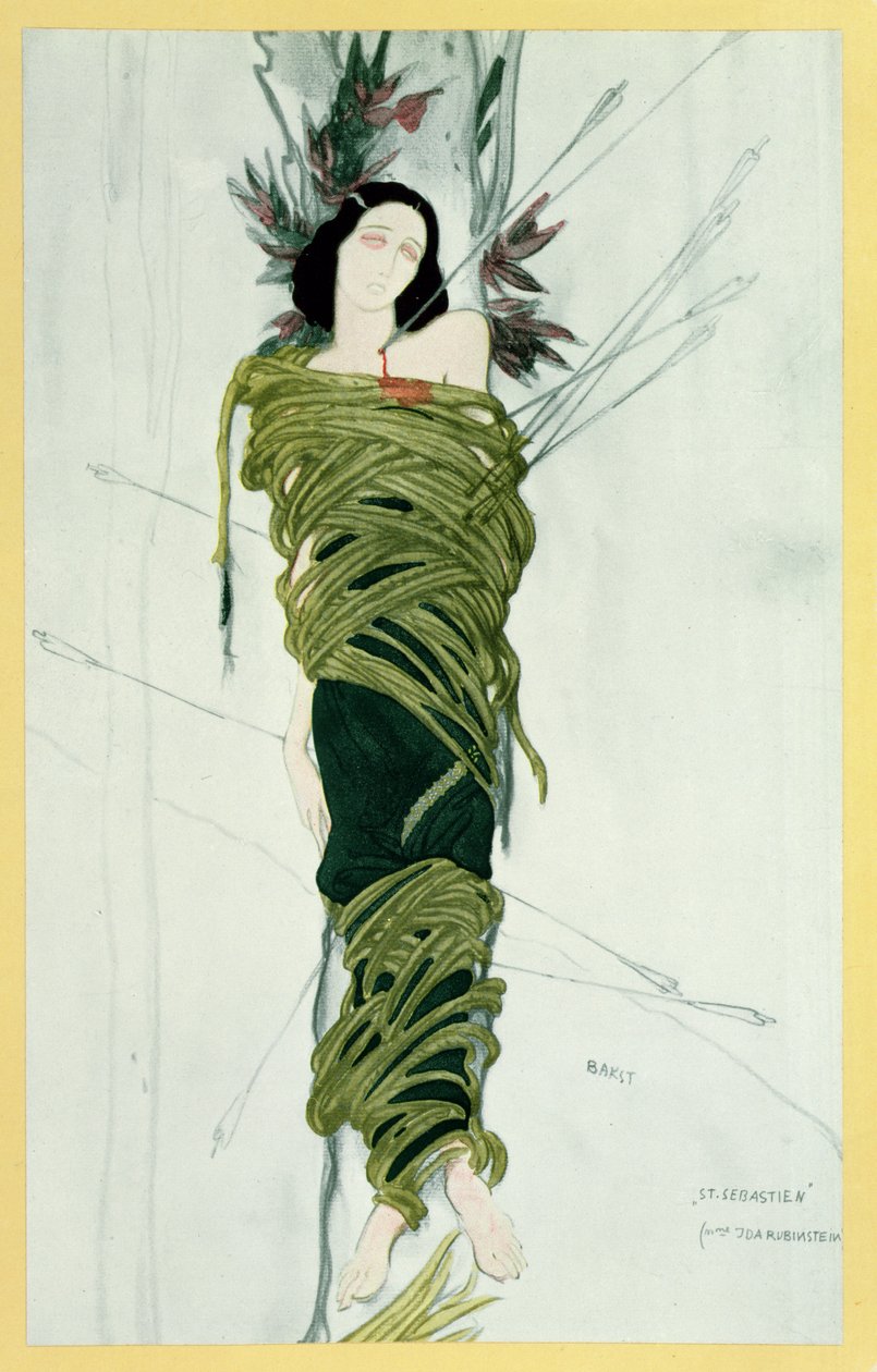 Ida Lvovna Rubinstein in The Martyr of St. Sebastian by Leon Bakst