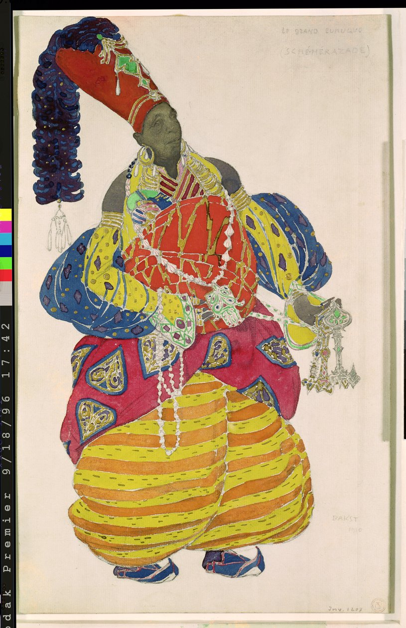 The Great Eunuch, Costume Design for Diaghilev