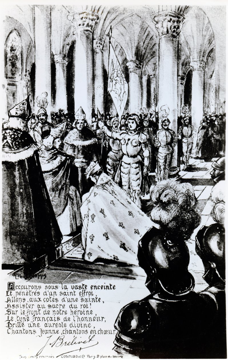 The Crowning of Charles VII in Reims, c.1910 by Leon Pousthomis
