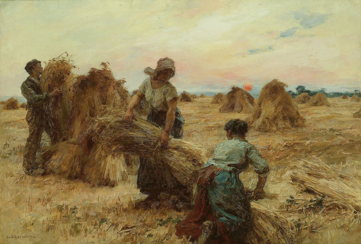 The Harvesters by Leon Augustin Lhermitte