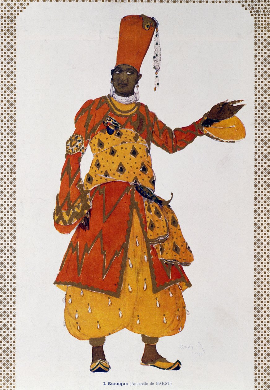 Eunuch, Costume for Ballet Scheherazade by Leon Bakst