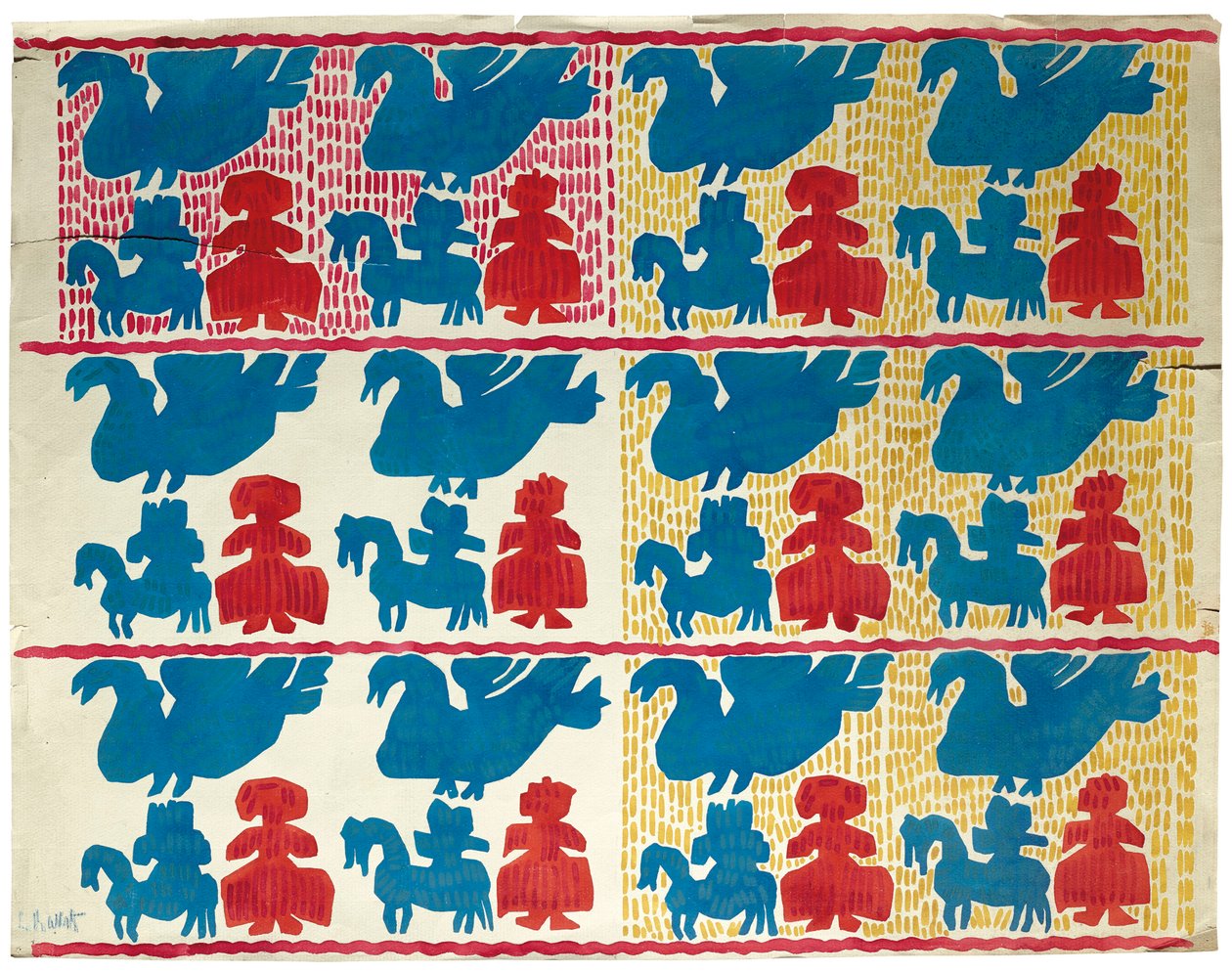 Textile Design, Early 20th Century by Leon Bakst