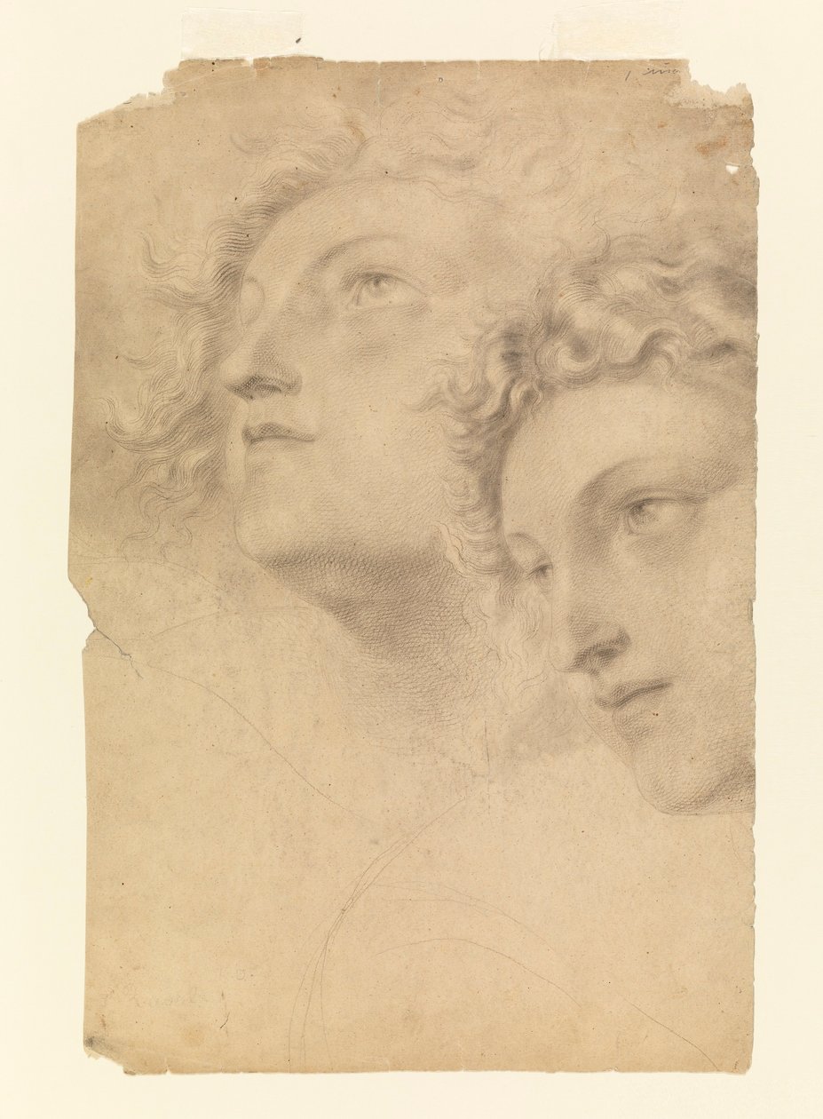 Two Female Heads, 1886–92 by Leon Dabo