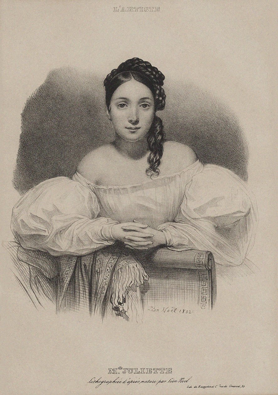 Portrait of Juliette Drouet by Leon Noel