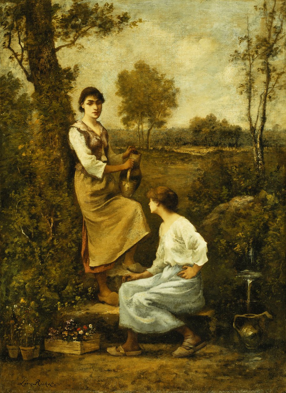 At the Well by Leon Richet