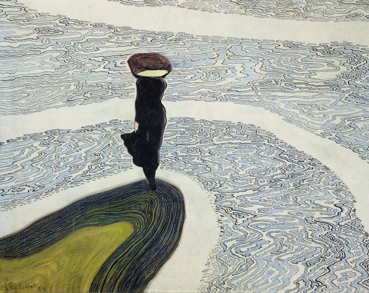 Woman at the Shoreline by Leon Spilliaert