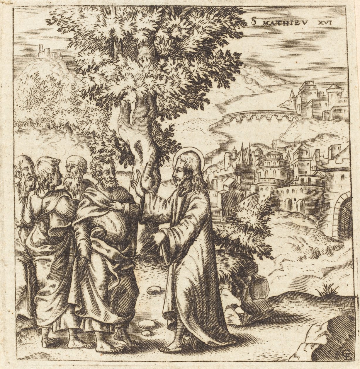 Christ Admonishes His Disciples by Leonard Gaultier