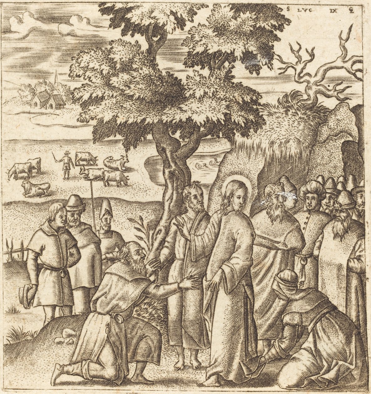 Christ Heals a Sick Woman by Leonard Gaultier
