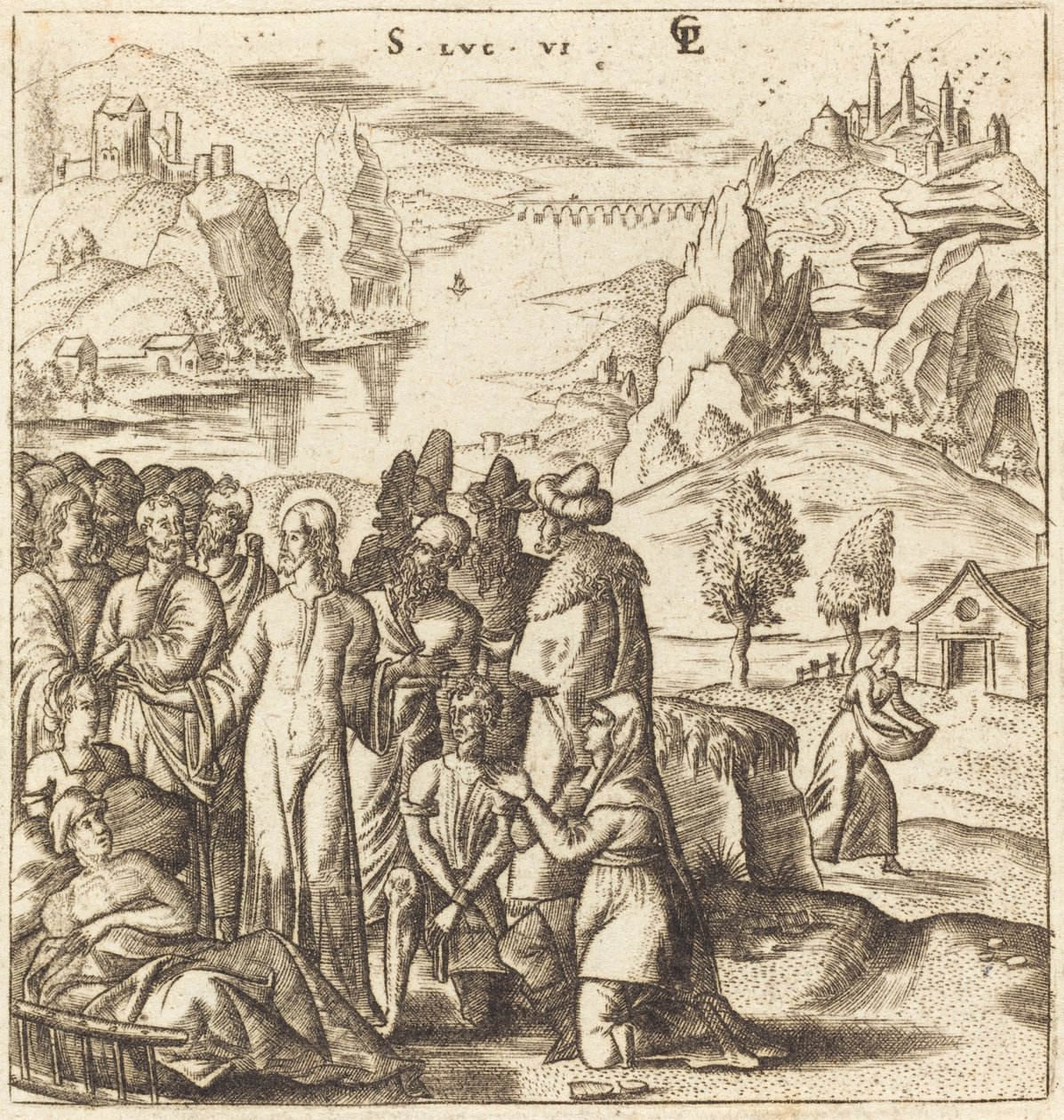 Christ Heals the Sick by Leonard Gaultier
