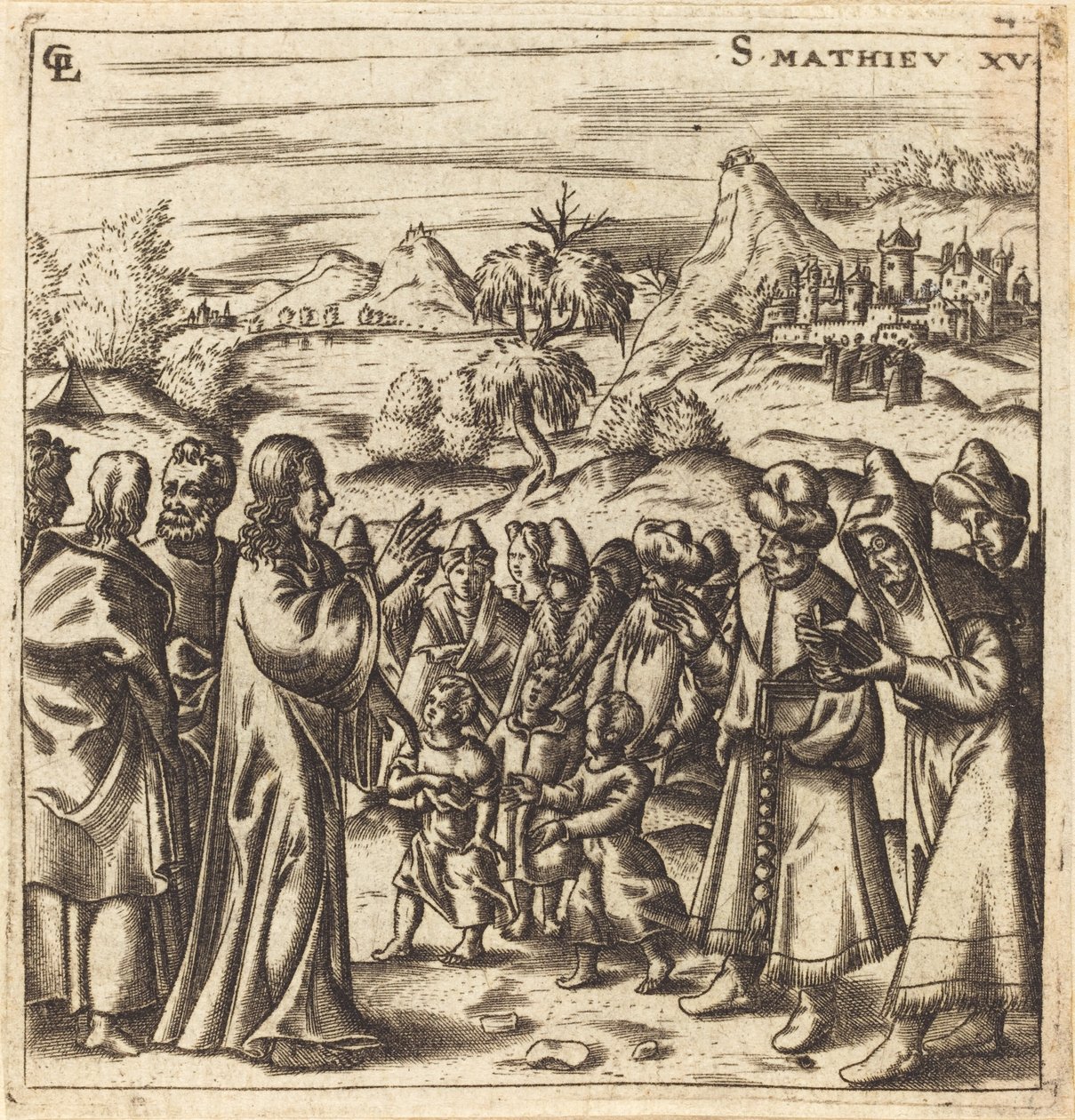 Christ Rebukes the Scribes and Pharisees by Leonard Gaultier