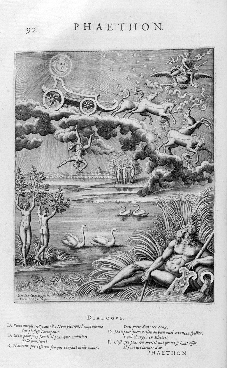 The Fall of Phaeton, 1615 by Leonard Gaultier