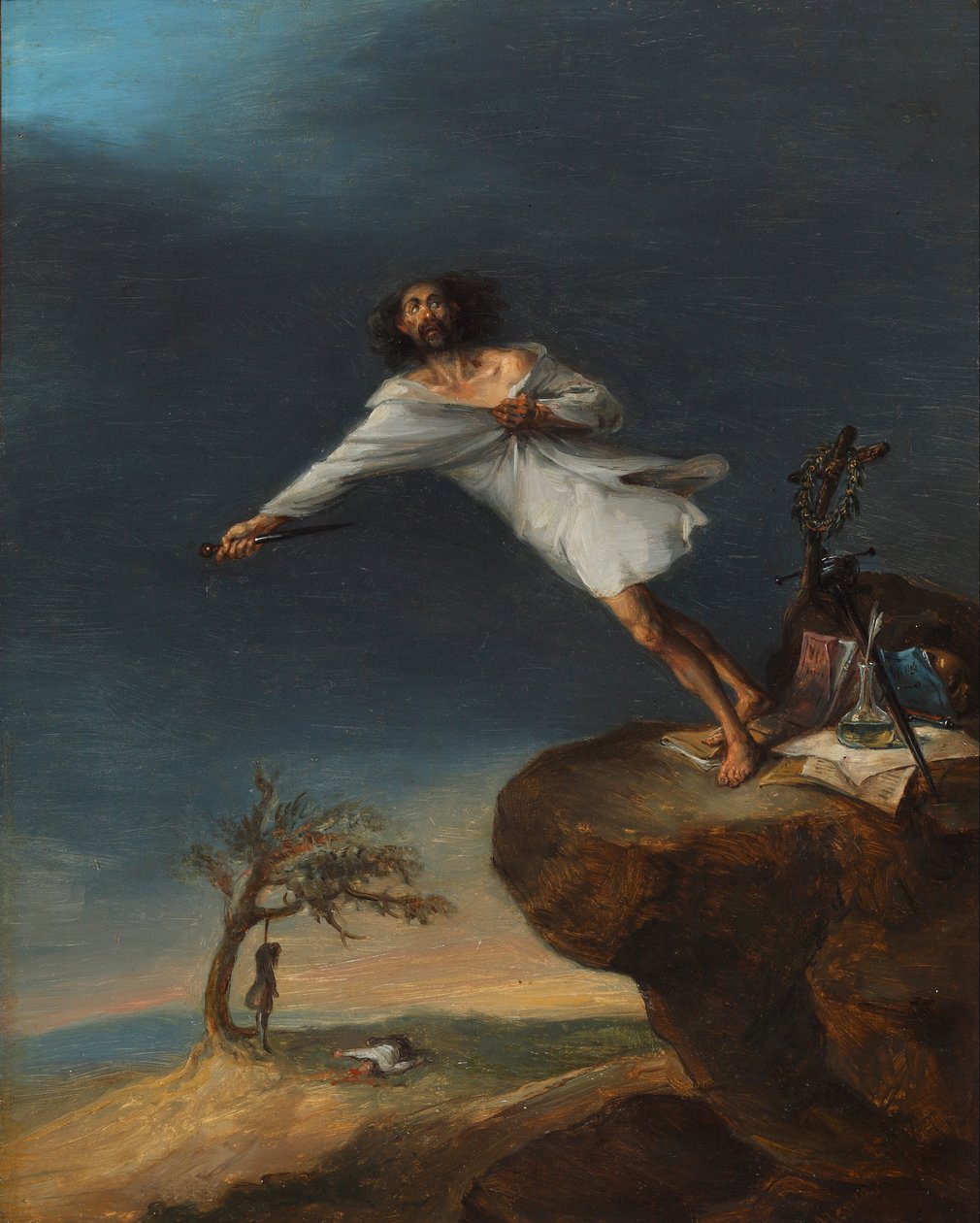 Satire of Romantic Suicide by Leonardo Alenza