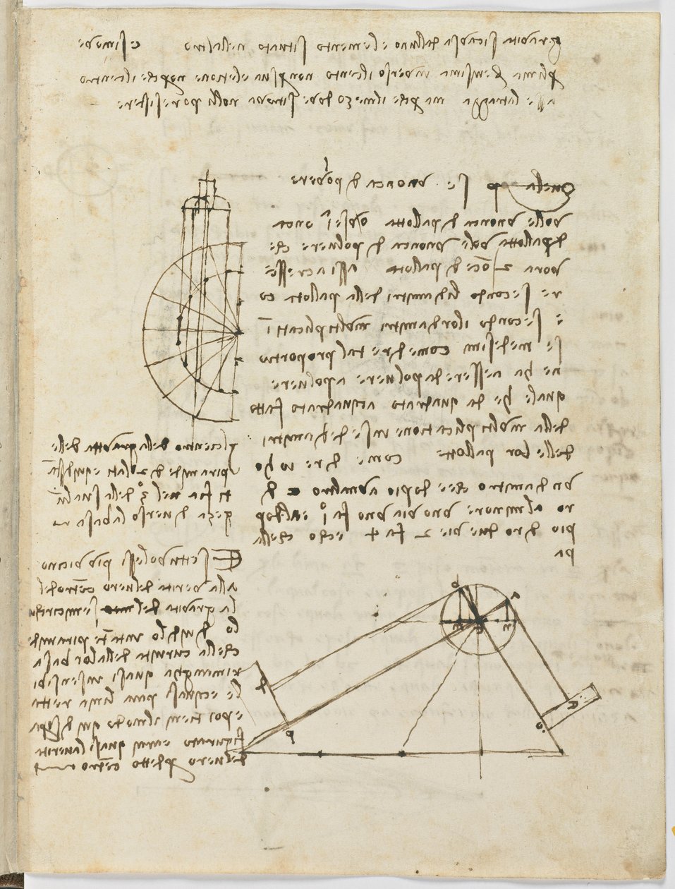 Birds Flight Code, c. 1505-06, paper manuscript, sheet 2 (recto) by Leonardo da Vinci