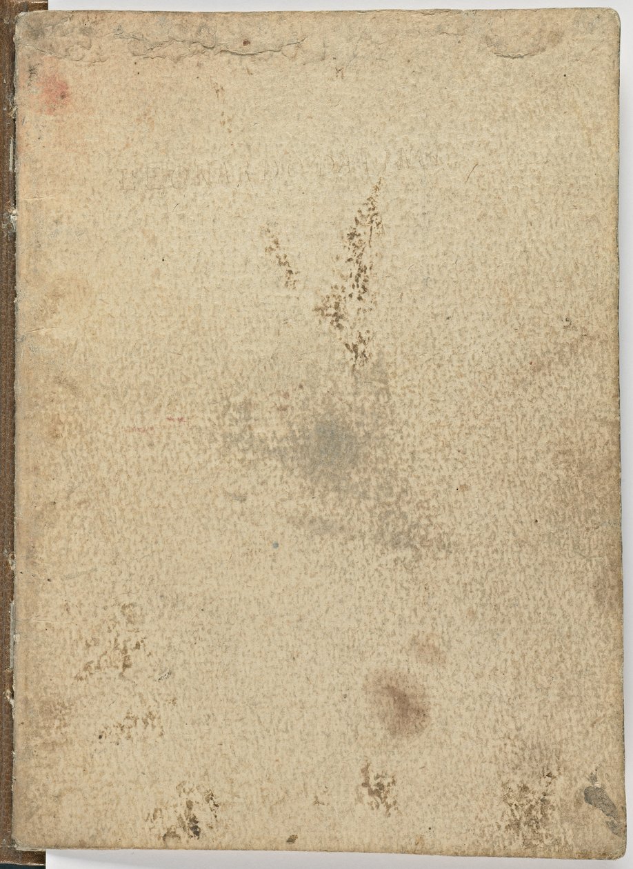 Code on the Flight of Birds, Cover I by Leonardo da Vinci