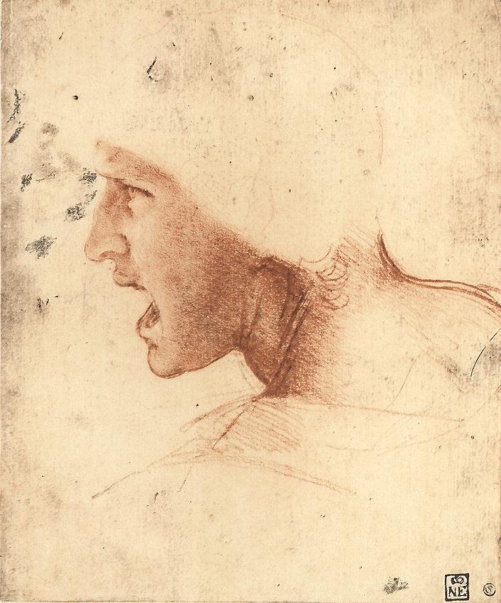 Head of a Warrior by Leonardo da Vinci