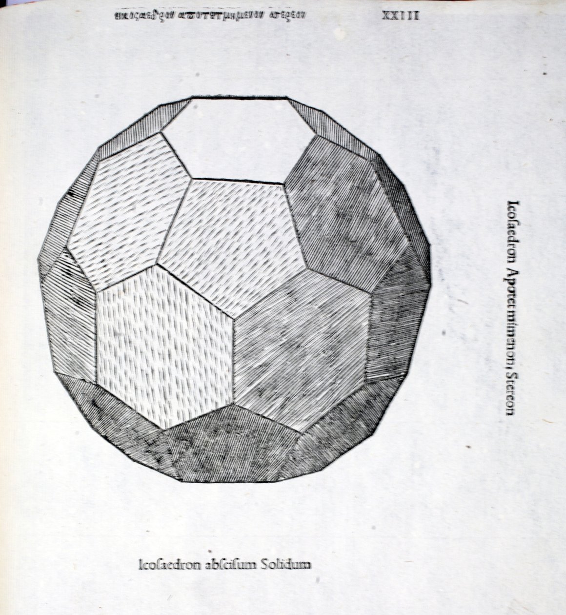 Icosaedron Abscisum Solidum, Illustration from 