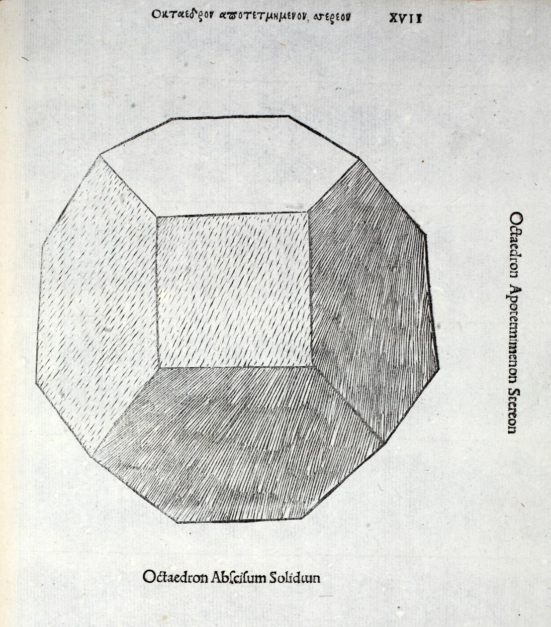 Octocedron abscisum solidum, illustration from 