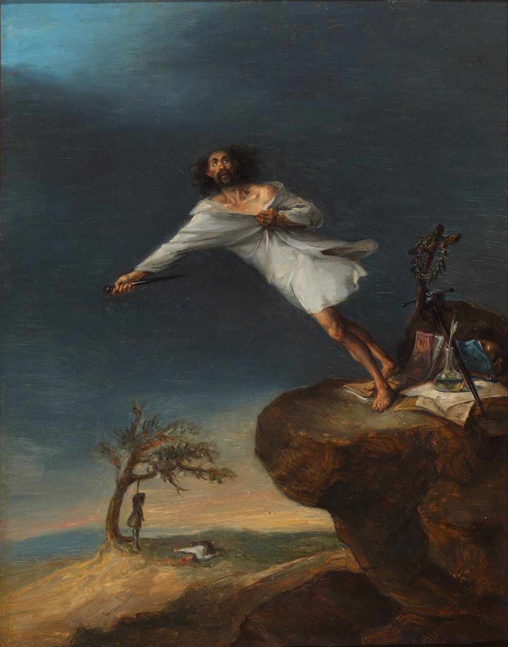 Satire of Romantic Suicide by Leonardo Alenza