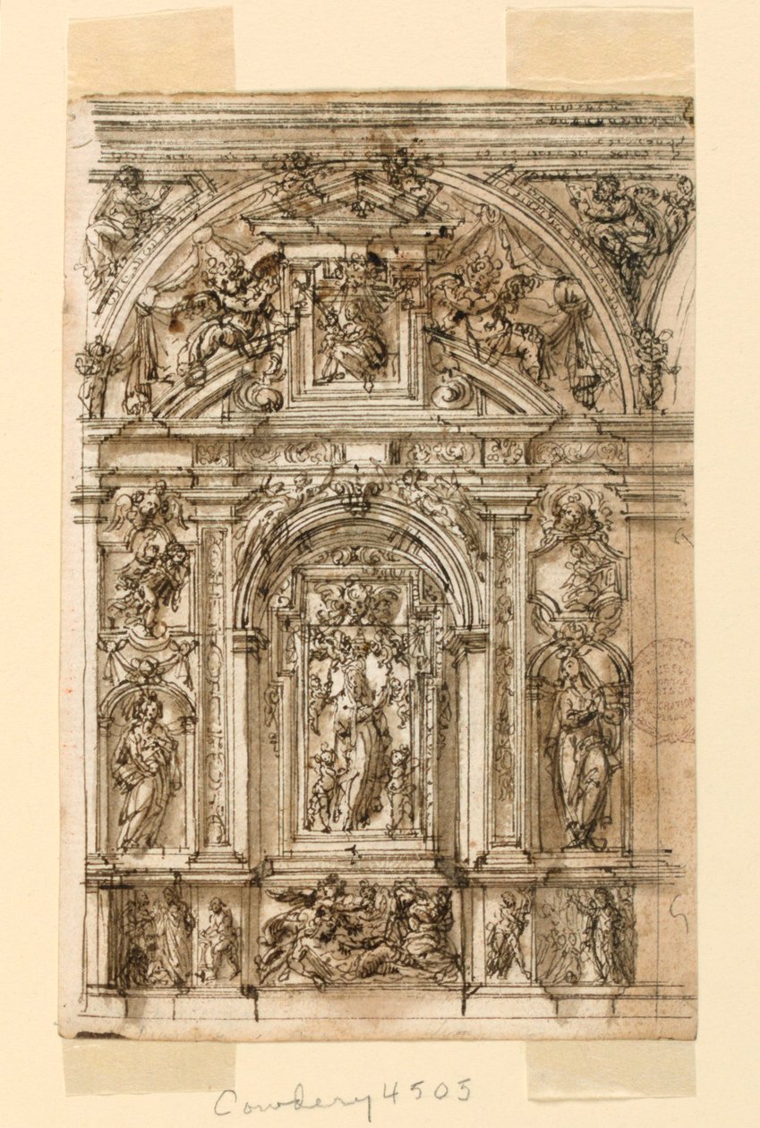 Elevation of an Altar by Leonardo Scaglia