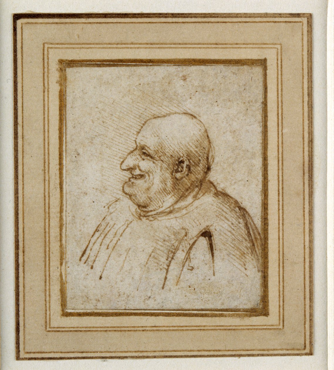 A Caricature by Leonardo da Vinci