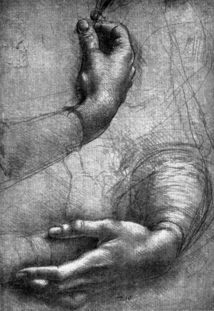 Study of hands, 15th century 1930 by Leonardo da Vinci