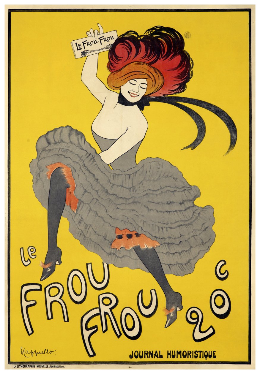 Le Frou-Frou (1899) inaugural issue by Leonetto Cappiello